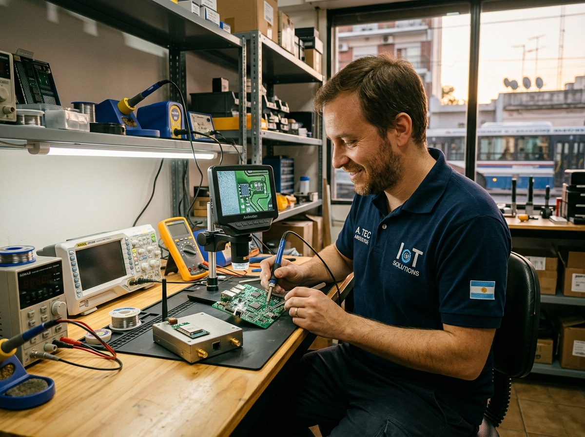 Banco de calibración de sensores en laboratorio de Palermo